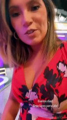 Alicita Retto durante la pausa del noticiero Instragram story  2023