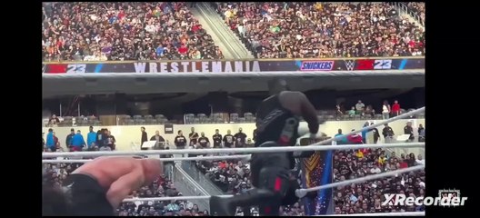 Omos vs Brock Lesnar wrestlemania 39 full match