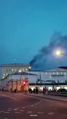 Incêndio no Ministério da Defesa da Rússia, em Moscovo. Veja as imagens