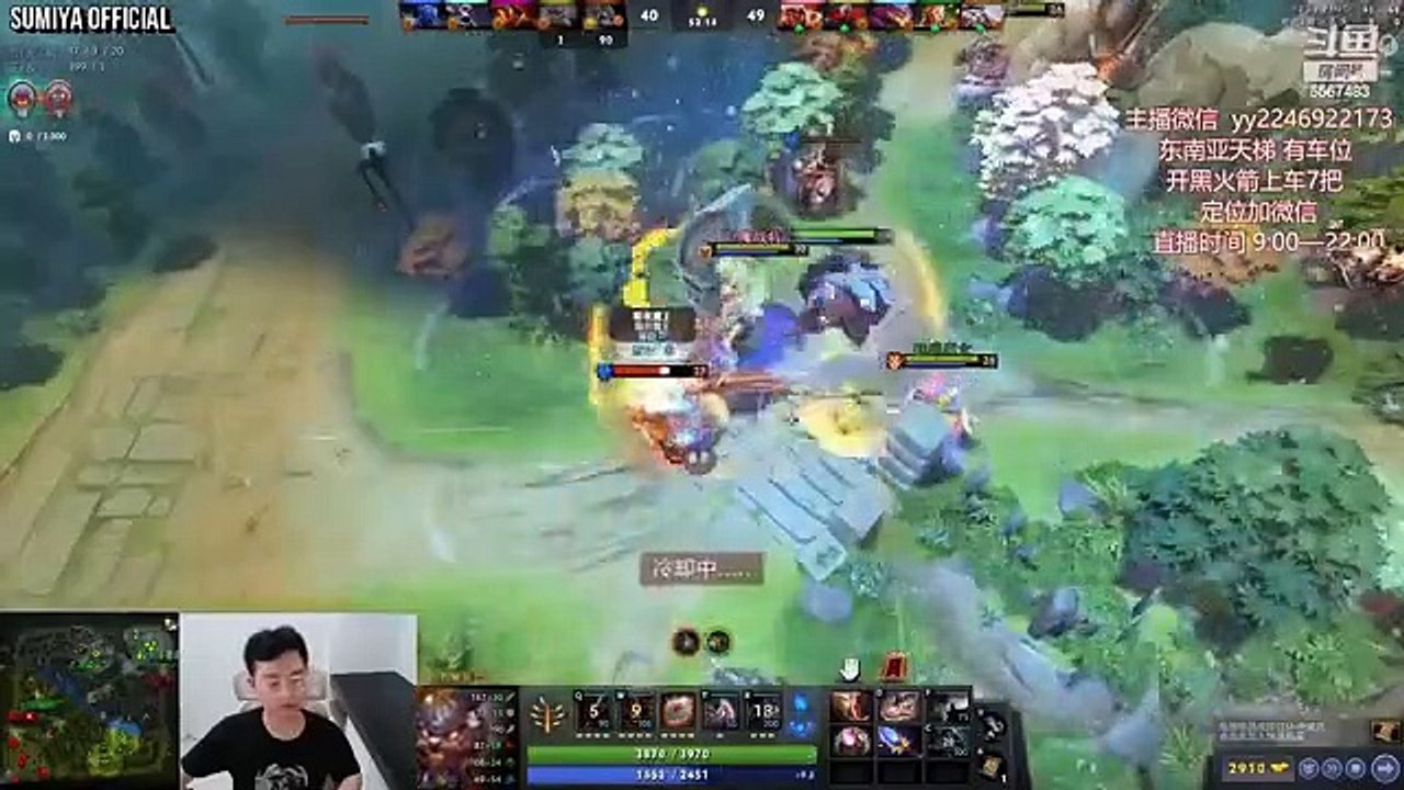 4v5 with Double Action, Playing Two Heroes Simultaneously | Sumiya Stream Moment 3589