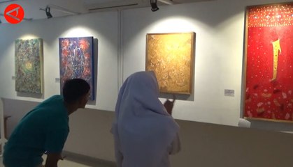 Ngabuburit asyik sambil menikmati kaligrafi di Masjid Mujahidin