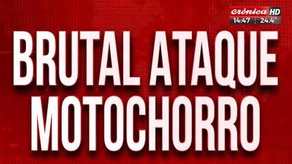 Brutal ataque motochorro: mujer desesperada corrió a los gritos