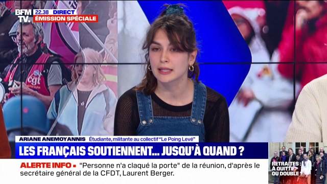 Ariane Anemoyannis, étudiante et militante au collectif Le Poing levé : L'intersyndicale devrait passer son temps, non pas à Matignon, mais aux côtés des travailleurs