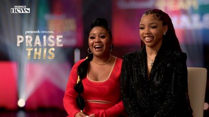 WATCH: Chlöe Bailey And Anjelika Washington Discuss Sisterhood On The Set Of ‘Praise This’