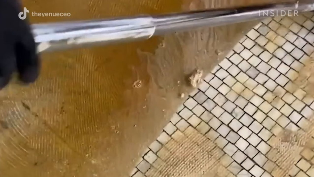 Deep cleaning neglected old floors