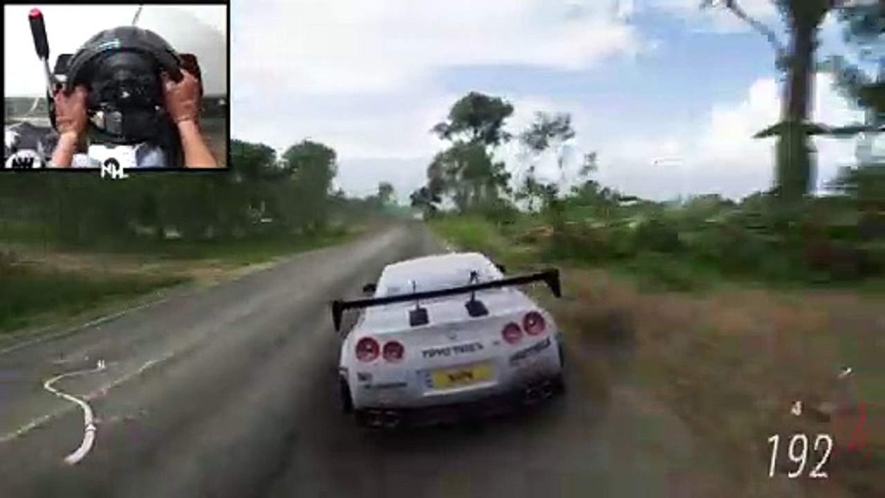 1000HP Twin Turbo Anti-Lag Nissan GTR R35 _ Forza Horizon 5 _ Thrustmaster T300RS(1080P_60FPS)