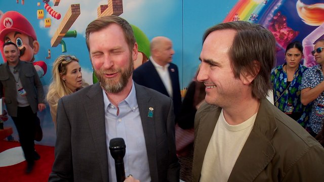 Aaron Horvath and Michael Jelenic Mario Bros World Premiere