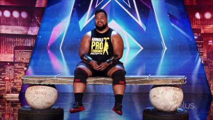 Eddie Williams- Strongest Man On Earth SHOCKS With A Singing Audition!- Australia's Got Talent