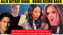 CBS Y&R Spoilers Allie was scared when Phyllis died - Betrayed Diane and brought Keemo back