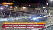 Charles Leclerc persiguió con su Ferrari a dos ladrones que le robaron un Rolex