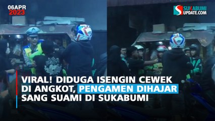 Viral! Diduga Isengin Cewek di Angkot, Pengamen Dihajar Sang Suami di Sukabumi