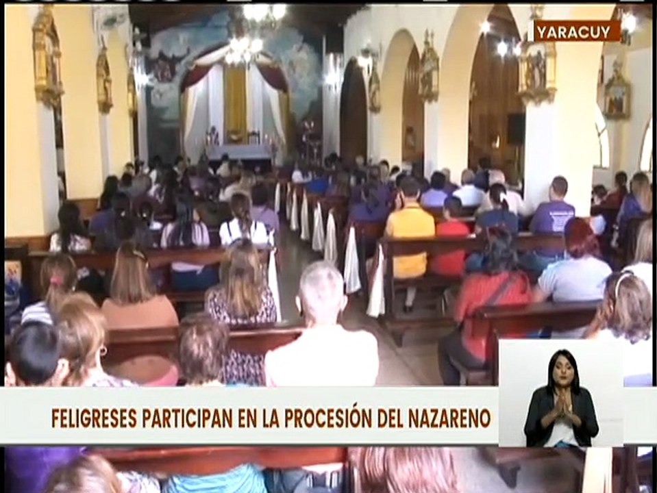 Yaracuy | En San Felipe, los feligreses acompañaron al Nazareno