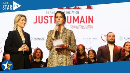 10 ans de Juste Humain : Marlène Schiappa flamboyante en rouge aux côtés de Nathalie Marquay et Slim