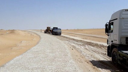 Hard work in Desert area