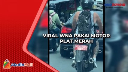 WNA Pakai Motor Plat Merah Viral, Kepala Desa Minta Maaf