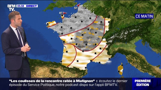 De la pluie sur la moitié nord ce jeudi, les températures repartent à la hausse