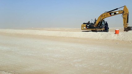 Desert work and  sand storm.