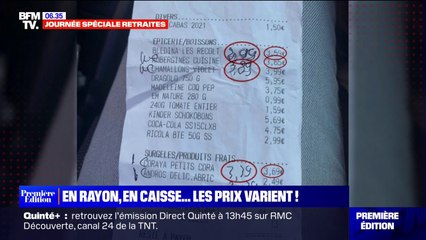 Dans les supermarchés, des clients constatent des écarts entre le prix affiché en rayon et celui sur leur ticket de caisse