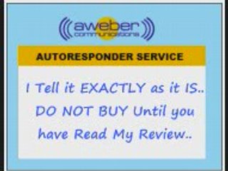 Aweber Review - Autoresponder Service : 40% Discount