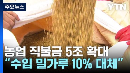 농업 직불금 5조 확대...가루쌀·콩 등으로 생산 유도 / YTN