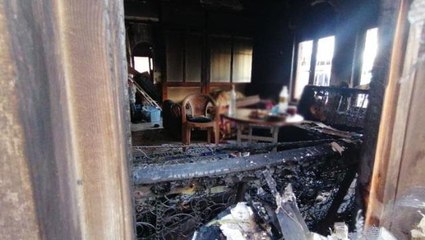 Sobayı tinerle yakmaya kalktı, eviyle birlikte kendisi de yandı