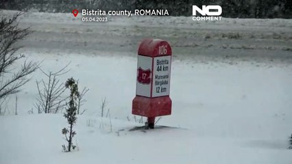 Temperaturas bajo cero y fuertes nevadas dificultan el tráfico en Rumanía