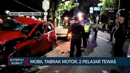 2 Pelajar Tewas Usai Terlibat Kecelakaan dengan Mobil di Jalan Diponegoro Medan