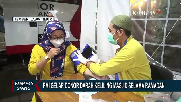 PMI Jember Gelar Donor Darah Keliling di Masjid Malam Hari Selama Ramadan