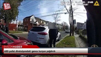 ABD polisi direksiyondaki gence kurşun yağdırdı