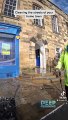 Andrew Carr cleaning the streets in Alnwick