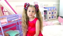 Diana Pretends to be a Nanny for Baby Oliver _ Funny video for kids