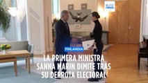 Sanna Marin presenta su renuncia como primera ministra de Finlandia