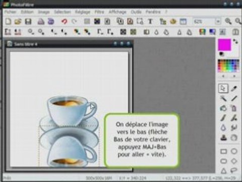 Tutoriel vidéo:Faire le reflet d'une image sur PhotoFiltre