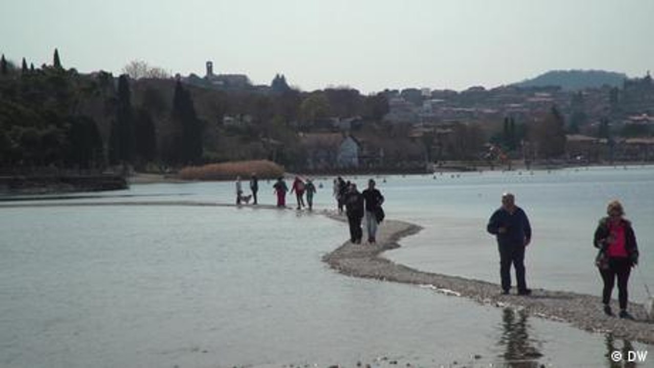 Italia: Lago de Garda con menos agua que nunca