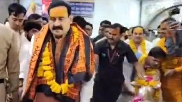 गृहमंत्री नरोत्तम मिश्रा पहुंचे बाबा महाकाल की शरण में,प्रदीप मिश्रा की कथा में होंगे शामिल