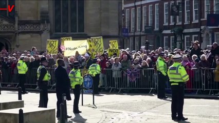 'Not My King' King Charles Met with Protests