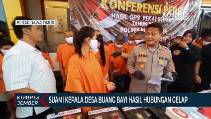 Suami dari Kepala Desa di Blitar Buang Bayi Hasil Hubungan Gelapnya