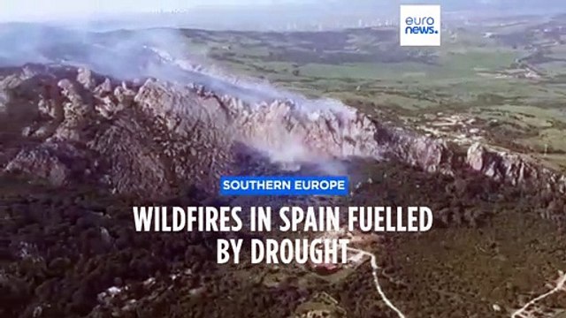 Firefighters battle Spanish wildfire fuelled by drought and winds