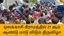 ஒலக்காசி கிராமத்தில் 21 ஆம் ஆண்டு மாடு விடும் திருவிழா!