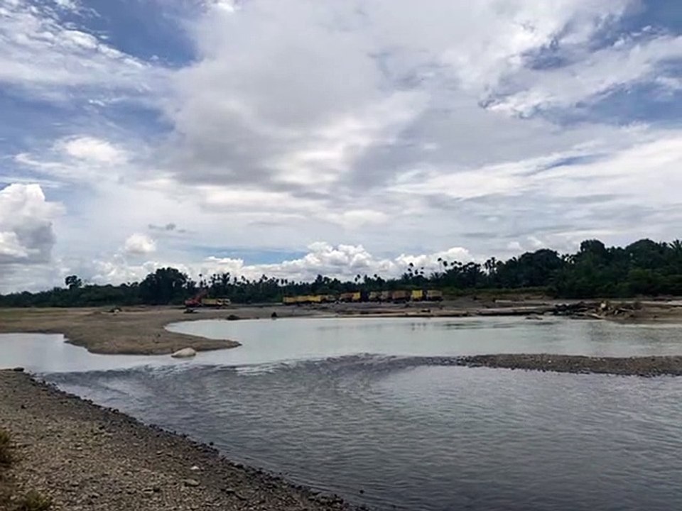 Kondisi Sungai di Simpang Peut Akibat Tambang Galian C
