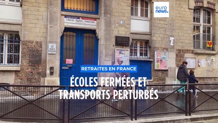 Retraites en France : léger recul de la mobilisation dans les écoles et les transports