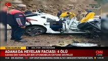 SON DAKİKA: Adana'da otomobilin üzerine kayalar düştü! Araçtaki 4 öğretmen hayatını kaybetti