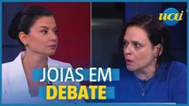Janaína Paschoal e jornalista debatem sobre as joias de Bolsonaro