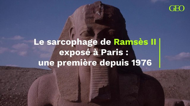Depuis 1976, c'est la première fois que le sarcophage de Ramsès II est exposé à Paris