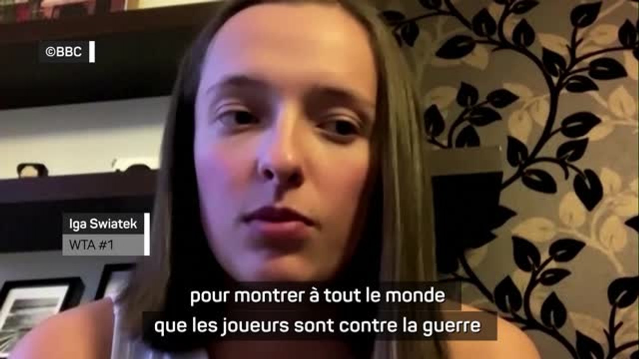 Guerre en Ukraine - Swiatek : "Le tennis aurait pu faire un peu mieux"