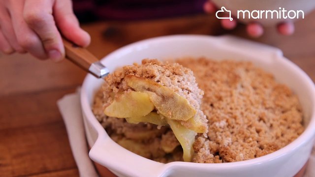 Du croustillant pour un dessert aux pommes fondantes et aux amandes croquantes