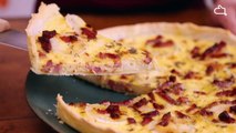 Cette quiche chèvre lardon est parfaite pour un repas en famille