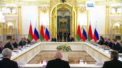 Встреча Путина и Лукашенко в Кремле