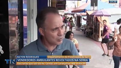 Vendedores ambulantes revoltados em município da Grande Vitória