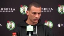 Boston Celtics coach Joe Mazzulla after Wednesday's win against Toronto Raptors